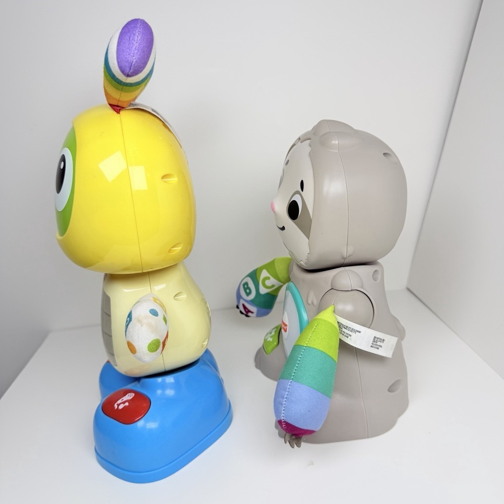 Fisher Price Linkimals Smooth Moves Sloth & Bright Beats Dance Robot Toy Lot - Picture 3 of 7